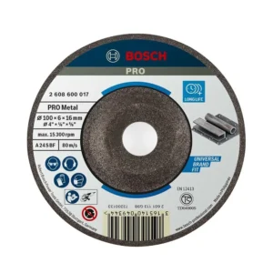 BOSCH Metal Grinding Disc (100 x 6.0 x 16mm - 4") (2608600017) - মেটাল গ্রাইন্ডিং ডিস্ক