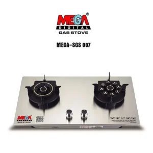 Mega Double Gas Stove MEGA SGS 007 - মেগা ডাবল গ্যাসের চুলা মেগা এসজিএস 007