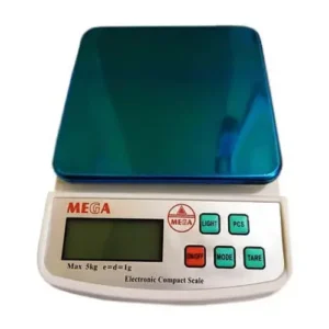 Mega Digital Kitchen Scale 5kg Kitchen AC/DC – রান্নাঘরের জন্য নির্ভুল ও সহজ ডিজিটাল ওজন মেশিন।