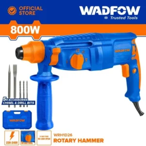 WADFOW Rotary Hammer Drill 800W (WRH1D26) – কংক্রিট ও স্টিল ড্রিলিংয়ের জন্য পারফেক্ট টুল