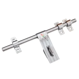 12" Stainless Steel door Has bolt lock | 2mm স্ট্রাইপ ডিজাইন টেন গোল্ড SS দরজার লক।