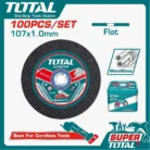 TOTAL TAC210107100 Abrasive Metal Cutting Disc Set (107mm – 100pcs) (1)