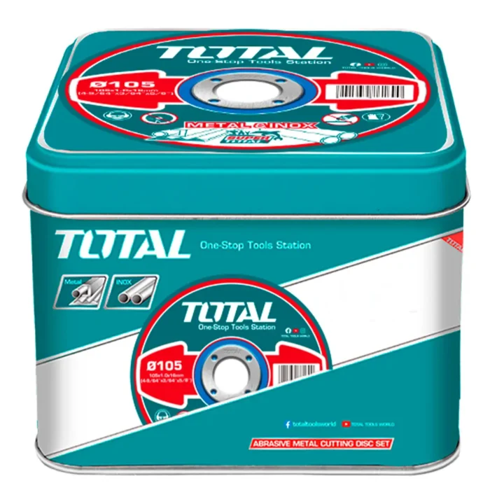TOTAL TAC210107100 Abrasive Metal Cutting Disc Set (107mm – 100pcs) (3)