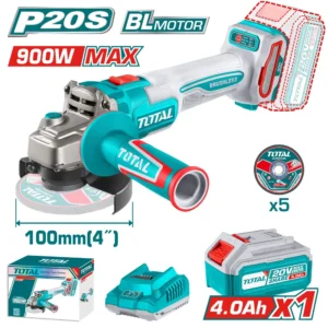 TOTAL TAGLI21104 Lithium-Ion Cordless Angle Grinder (20V) (No Battery & Charger)