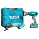 TOTAL TOSLI230705, Lithium-Ion Cordless Combo Kit, 20V Cordless Power Tools, Multi-Tool & Heat Gun Set, DIY (1)