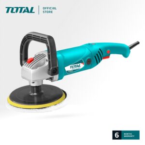 TOTAL TP1121802 Angle Polisher 1400W – Variable Speed 180mm Pad, Soft Start (CORD Power)