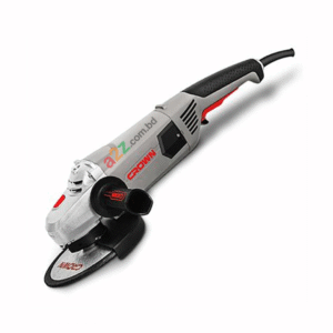 Crown CT13500s 2,200 W Heavy-Duty Angle Grinder – Ø 180 mm/230 mm Disc, M14 Spindle Thread, Soft Start Function