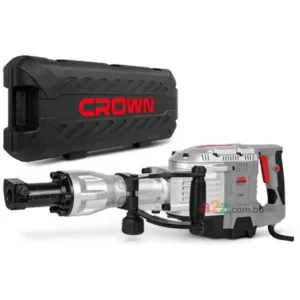 Crown CT18185 1,700W Heavy-Duty Demolition Breaker – 45 J Impact, 1,500 BPM, HEX-30 Chuck
