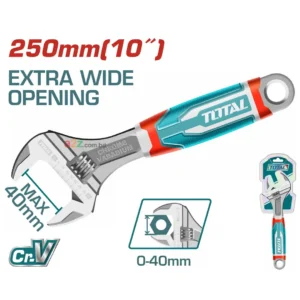 TOTAL THT101106 10″ Adjustable Wrench – 250 mm Heavy‑Duty