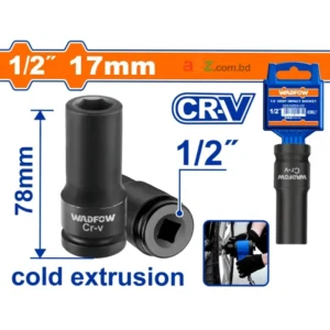 WMS3217 1/2" Deep Impact Socket – 17mm Heavy-Duty Tool