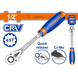WRW1212 1/2" Ratchet Wrench 45T | Cr-V + CrMo | 260mm