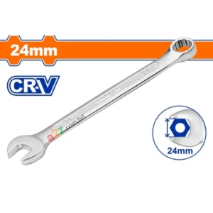 WSA1124 24mm Combination Spanner – Chrome-Plated Cr-V Tool