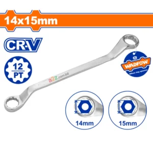WSA3105 14x15mm Offset Ring Spanner | Cr‑V Chrome