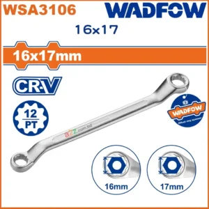 WADFOW WSA3106 16×17 mm Offset Ring Spanner – Cr‑V Steel