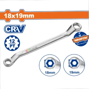 WADFOW WSA3107 18×19 mm Offset Ring Spanner – Cr‑V Steel
