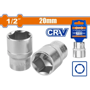 WSC1220 20mm Hexagonal Socket – Heavy Duty Cr-V 1/2″ Tool