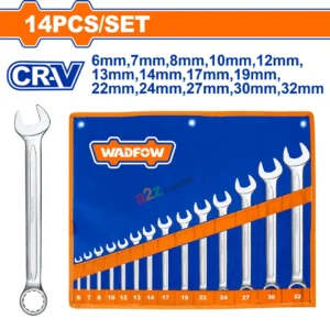 WADFOW WSP1M14 14‑Piece Combination Spanner Set (6‑32 mm)