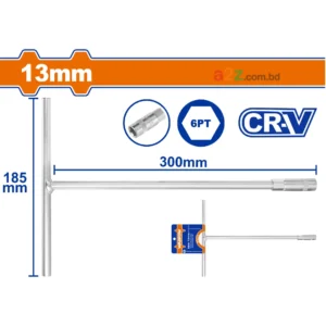 WTH1113 T-Handle Socket Wrench 13mm | Cr-V Chrome-Plated