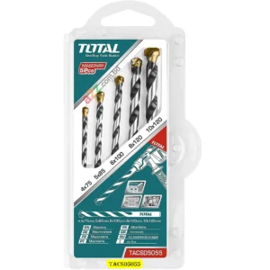 TACSD5055 5Pcs Masonry Drill Bits Set – Stone & Concrete Use