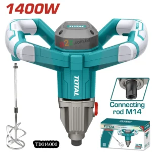 TD614006 Electric Mixer 1400W | 300–750rpm with LED Light
