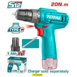 TDLI12456 12V Cordless Drill USB Type-C Charging