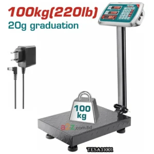 TESA31001 100 kg Digital Scale – LED Display Heavy Duty