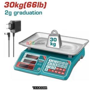 TESA3301 30 kg Digital Scale – LED Display Home & Shop