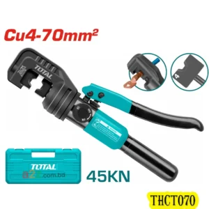 THCT070 Hydraulic Crimping Tool 4–70mm² | 45kN Hex Crimper