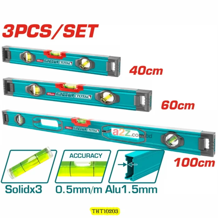 Spirit Level Set 3 Pcs THT10203
