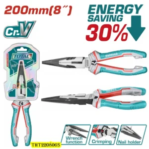 High-Quality Long Nose Pliers Series – Standard & High-Leverage Cr-V (THT220806, THT220606S, THT220806S)