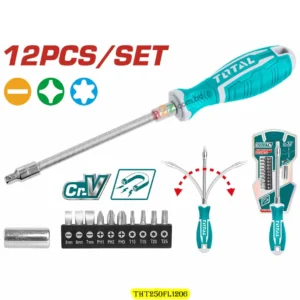 THT250FL1206 12 Pcs Flexible Shaft Screwdriver Set