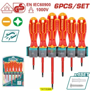THTIS566 6 Pcs Insulated Screwdriver Set – TOTAL Pro