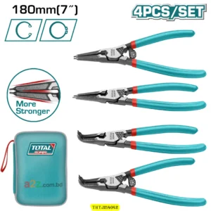 THTJ214042 4 Pcs Circlip Pliers Set – 180° & 90° Angled