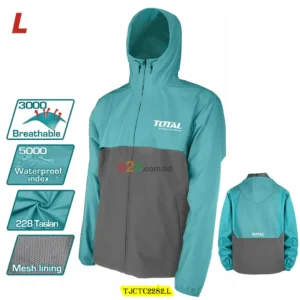 waterproof jackets L size taslan fabric windproof work jacket 5000mm waterproof breathable outdoor safety jacket
