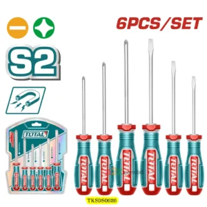 TKSDS0626 6 Pcs Screwdriver Set S2 Steel – Magnetic Tip