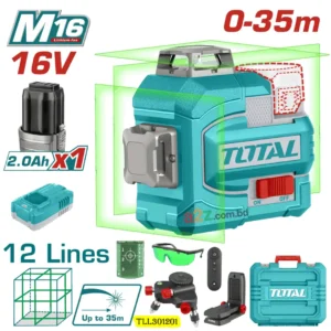 TLL301201 Cordless 3D Laser Level Green 16V Self-Leveling