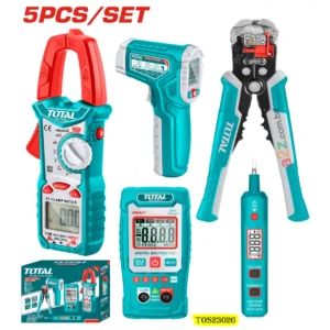 TOS23026 Electrical Test Combo Kit 5PCS with Clamp Meter