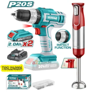 TOSLI240208 20V Cordless Combo Kit – Rotary Hammer & Blender