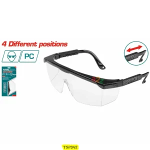 TSP305 Safety Goggles – Lightweight Protective Eyewear, Dark Shade 4, Wide Visual Field