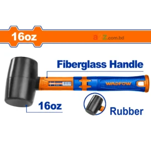WHM7302 Rubber Hammer 16oz Non-Spark Fiberglass Handle