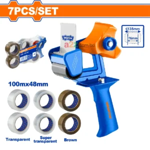 WATS1301 Adhesive Tape Set – Transparent, Brown + Tape Gun