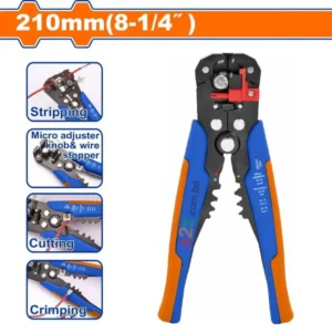 WBQ4601 Automatic Wire Stripper – 3-in-1 Stripping, Cutting, Crimping
