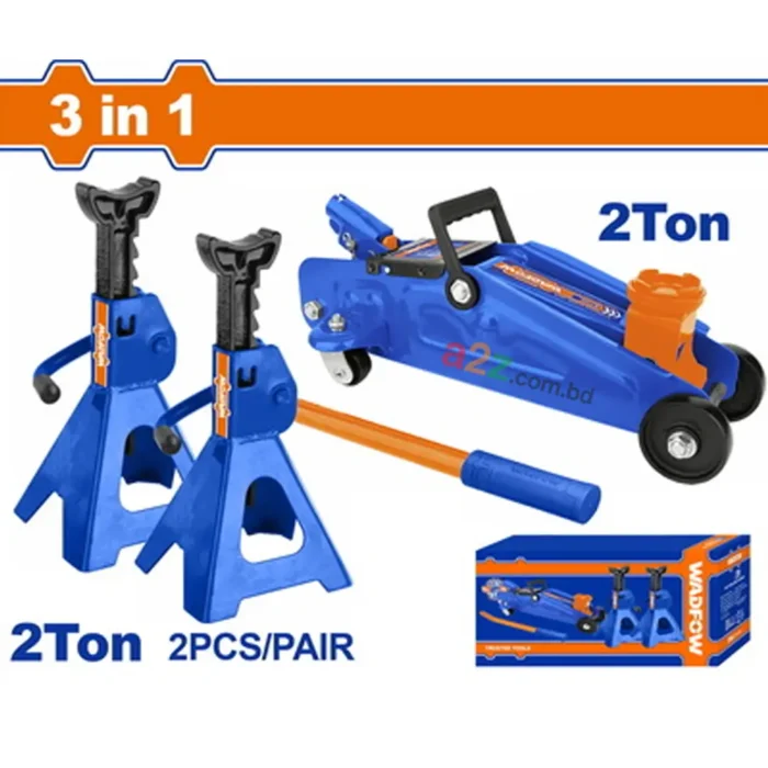 WHJS2202 2 Ton Hydraulic Jack Combo Set WHJS2202