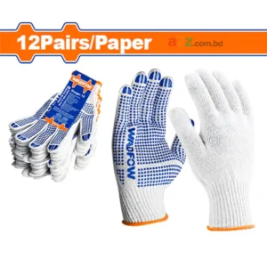 WKG1801 Knitted PVC Dots Gloves – XL, Heavy Duty Work Gloves