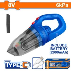 WLV0801 8V Cordless Vacuum Cleaner with High Suction Power