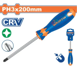 WSD Series Screwdrivers – Slotted & Phillips, Cr-V Steel, Soft Grip