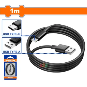 WUB1501 USB Type-A to Type-C Cable – 1m, 3A Fast Charging