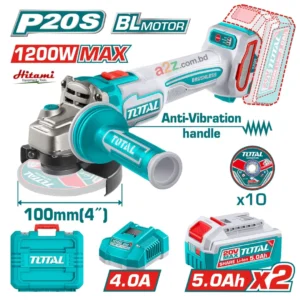 cordless angle grinder 20v TAGLI2120232 brushless angle grinder metal cutting tool battery powered angle grinder 100mm