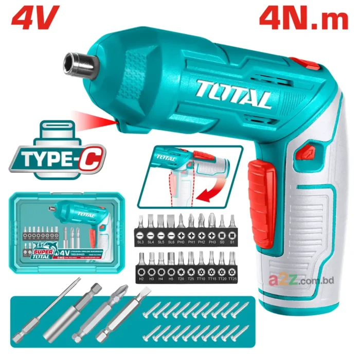 cordless screwdriver 4v TSDLI04425 usb rechargeable cordless screwdriver set