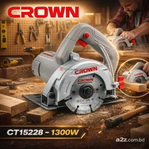 CROWN Professional 1300W 110mm Hand Marble Saw Tiles Cutter Machine CT15228
